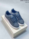 Alexander McQueen 68155ASOWE Low-Top Sneakers, White and Grey
