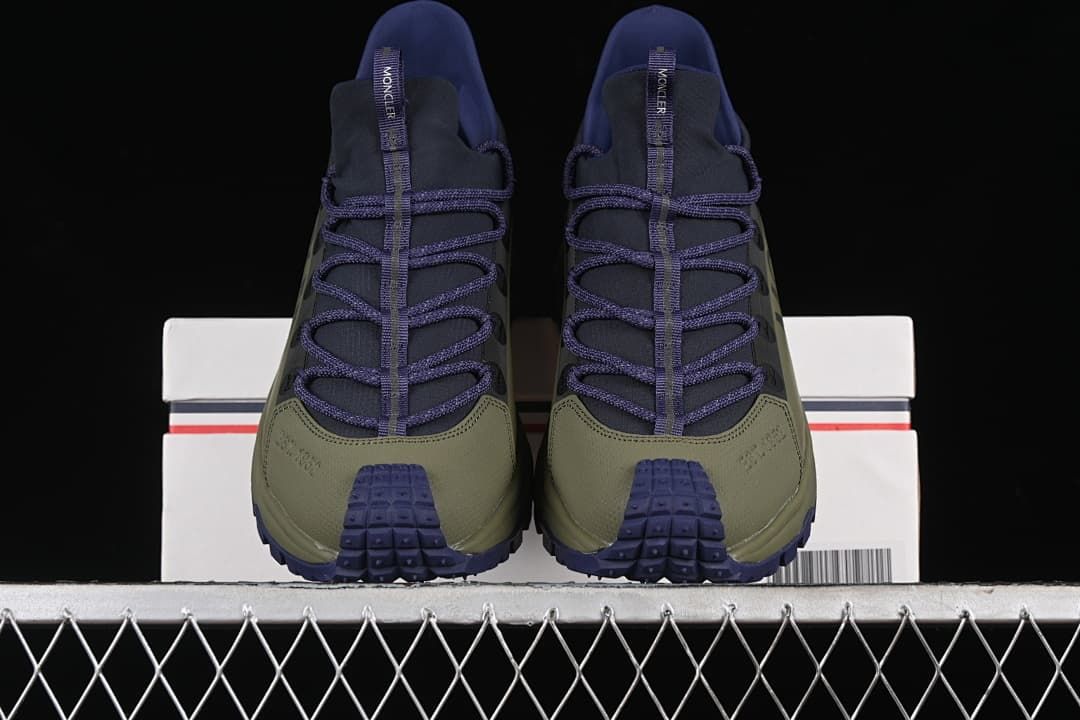 Moncler Trailgrip Lite2 Outdoor Sneakers, Olive and Purple