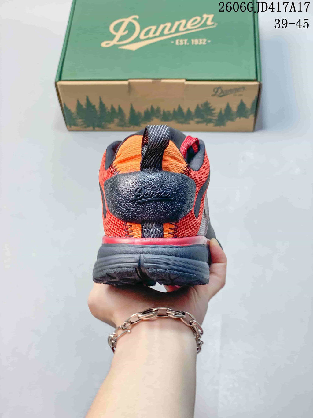 Danner Trail 2650 Low-Cut Hiking Shoes, Gray and Red