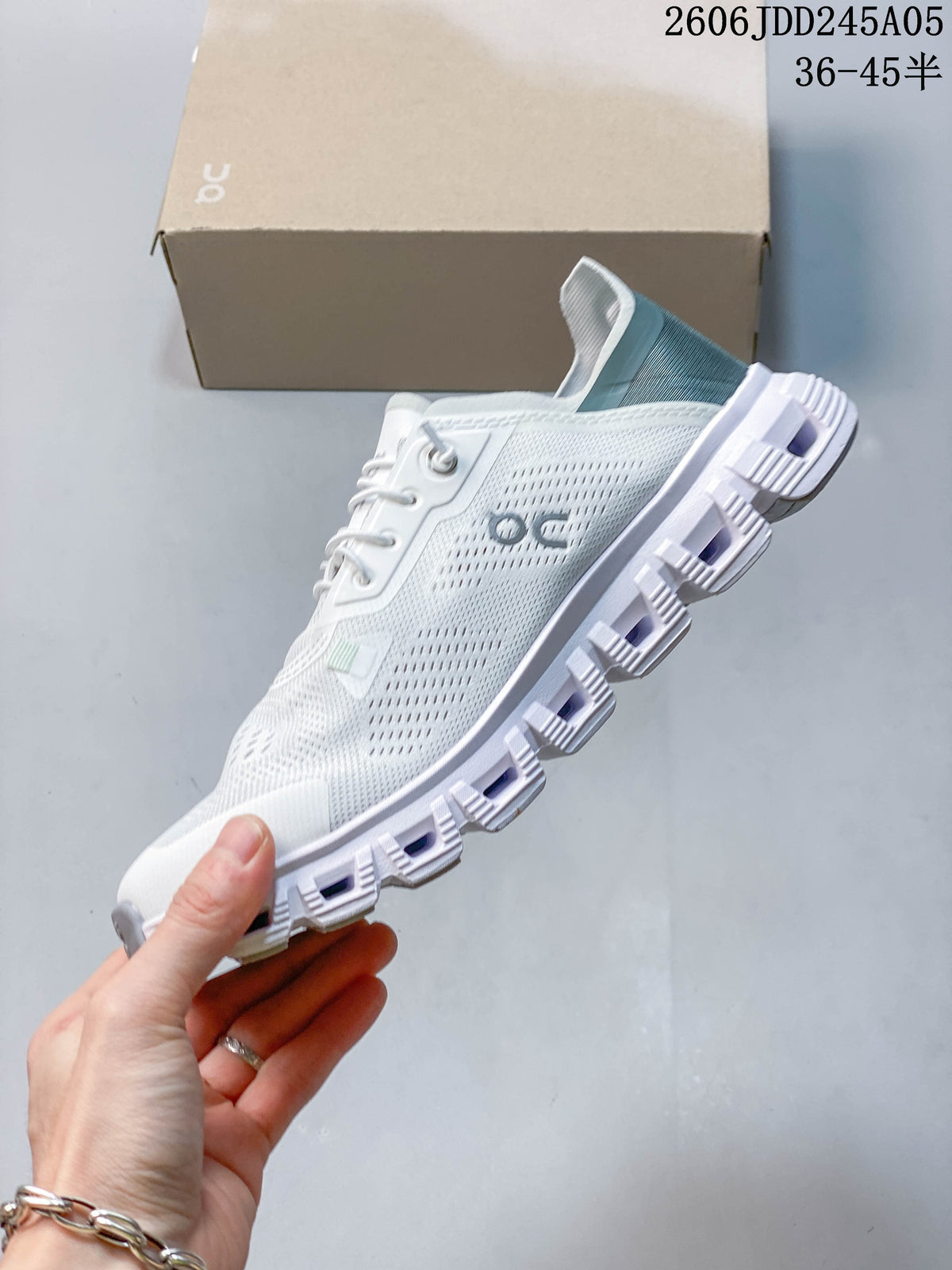 On Cloud 6 Coast White Low-Top Running Shoes 06JDD245A05