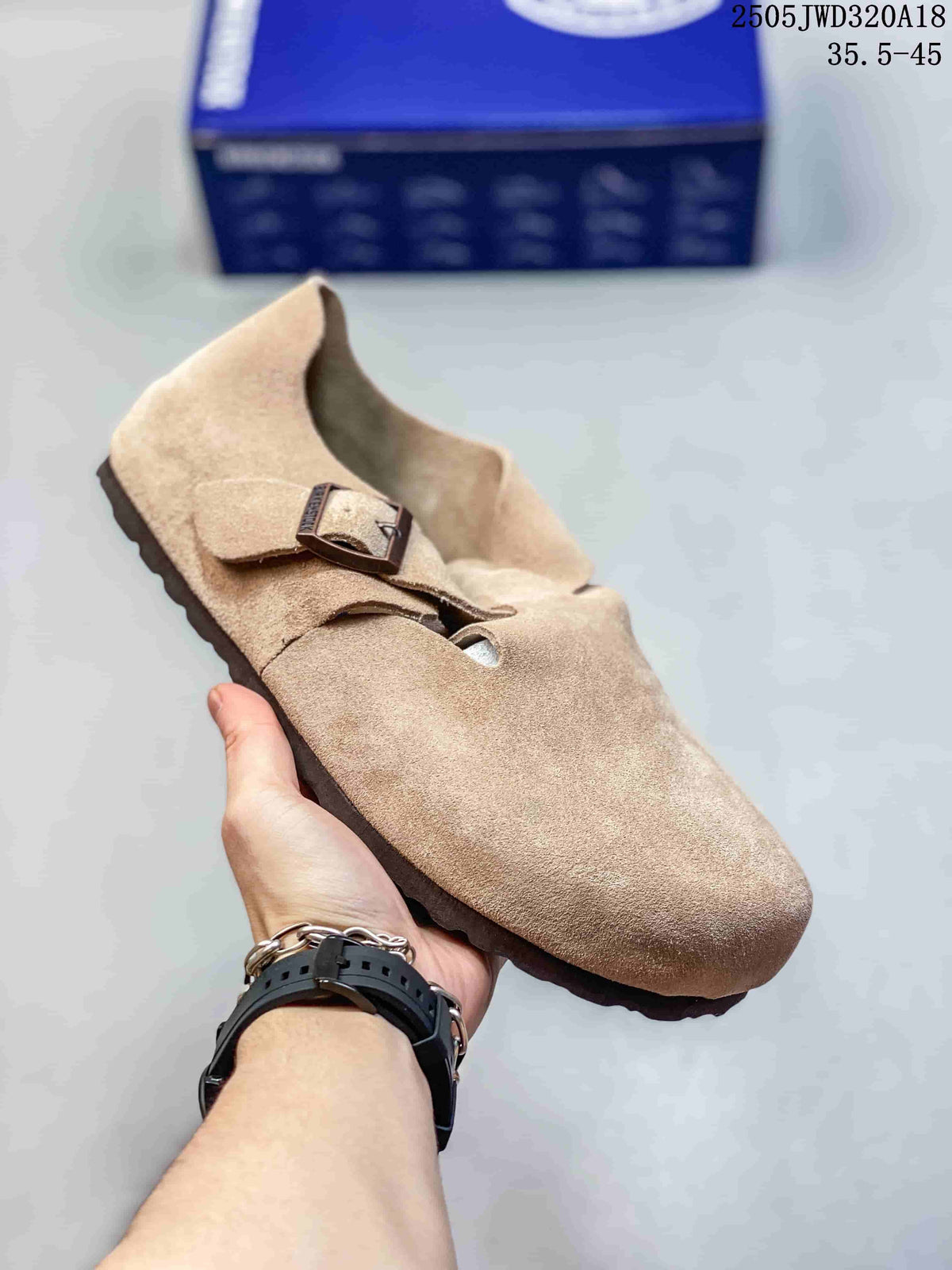 Birkenstock Zurich Two-Buckle Suede Clogs