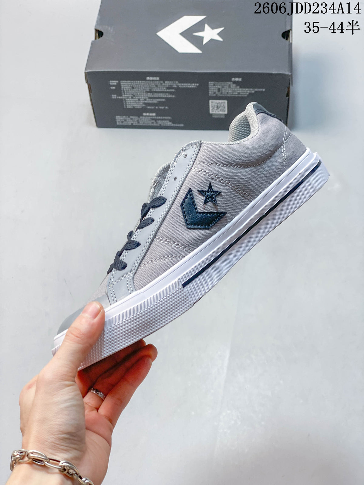 Converse Sport Casual Low-Top Sneakers in Gray and Navy