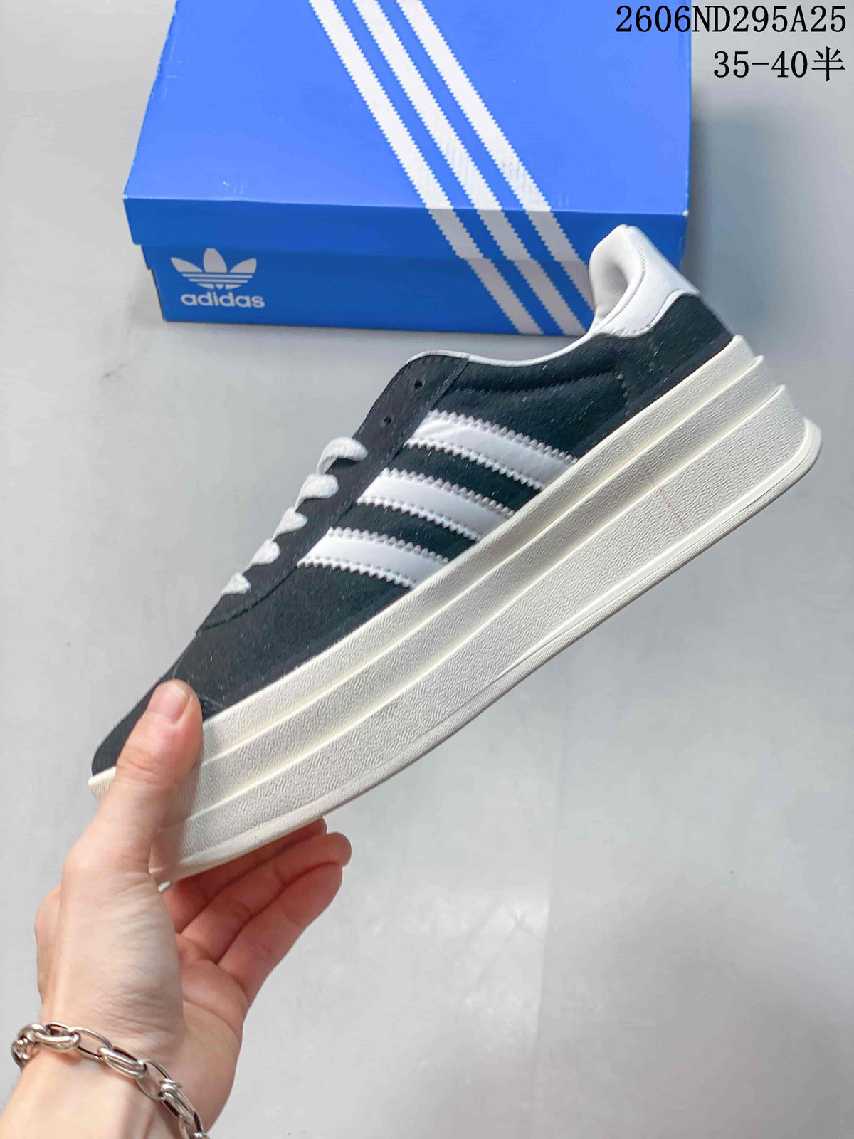 adidas Gazelle Bold Women’s Platform Sneakers Navy White