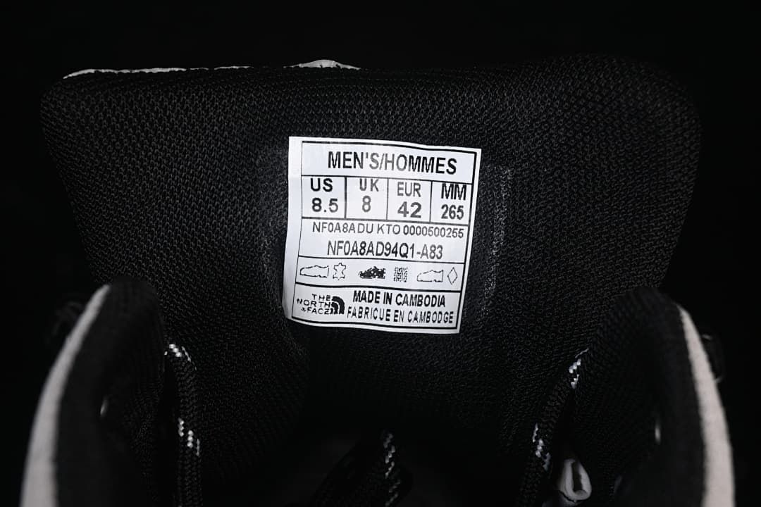 The North Face Dune Mid Hiking Boots, White Dune/Black