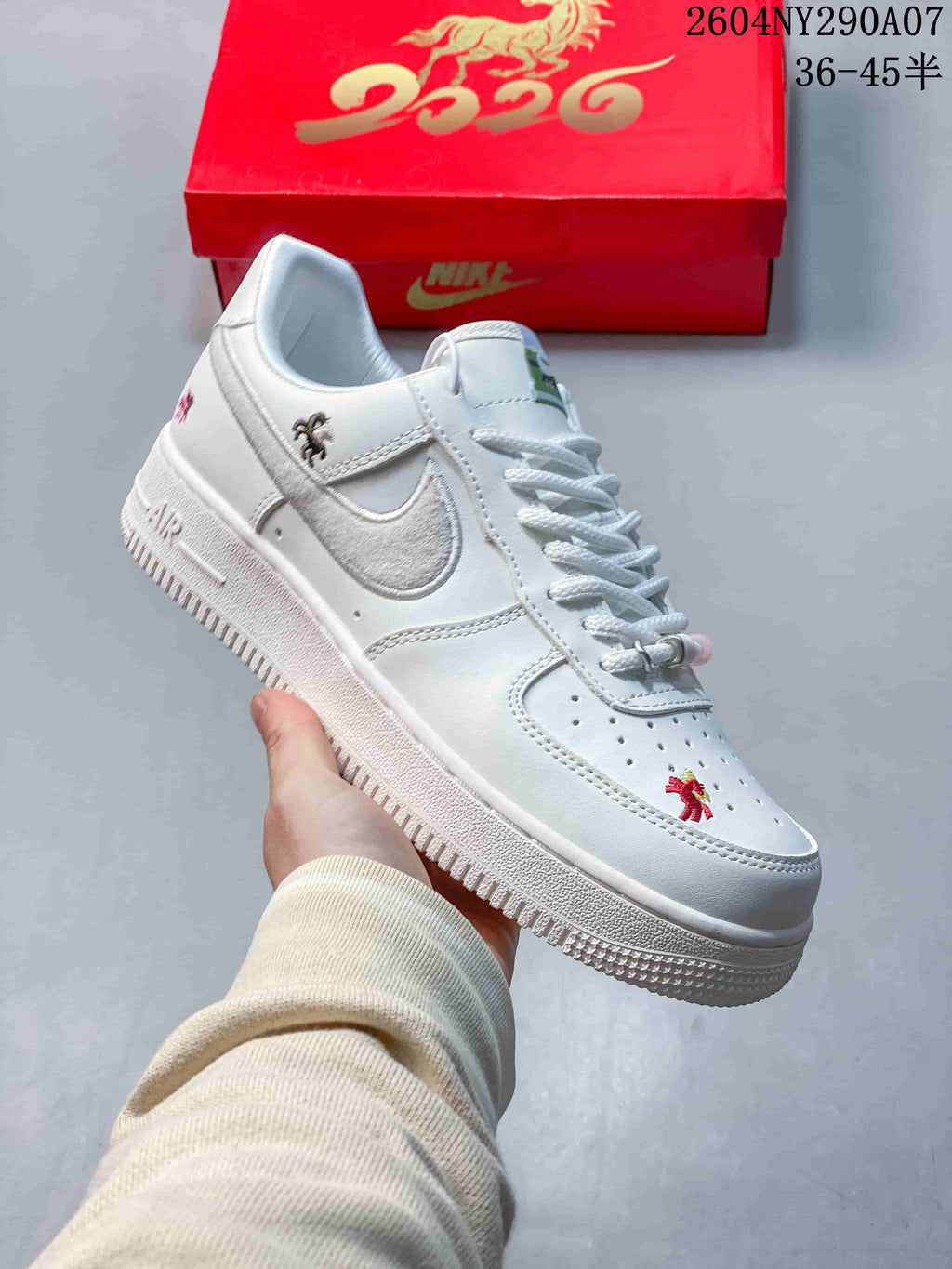 Nike Air Force 1 Low Year of the Horse White Sneakers