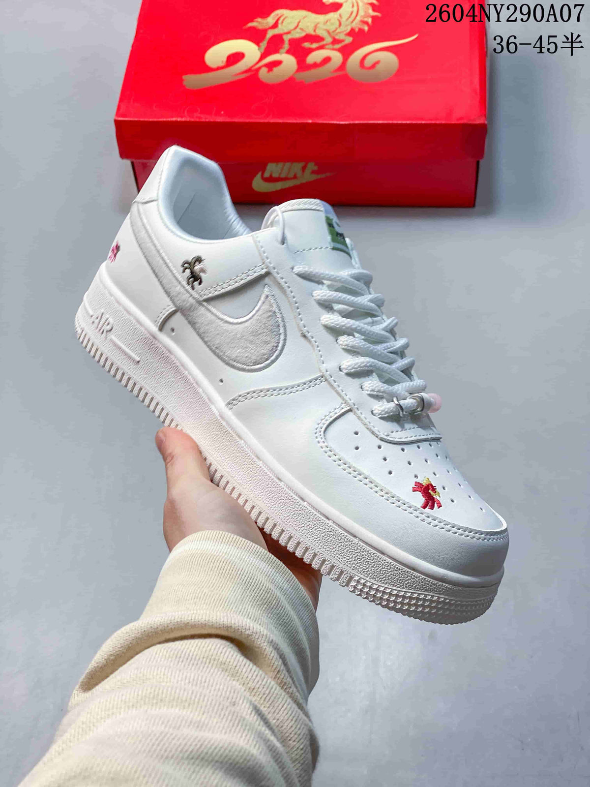 Nike Air Force 1 Low Year of the Horse White Sneakers