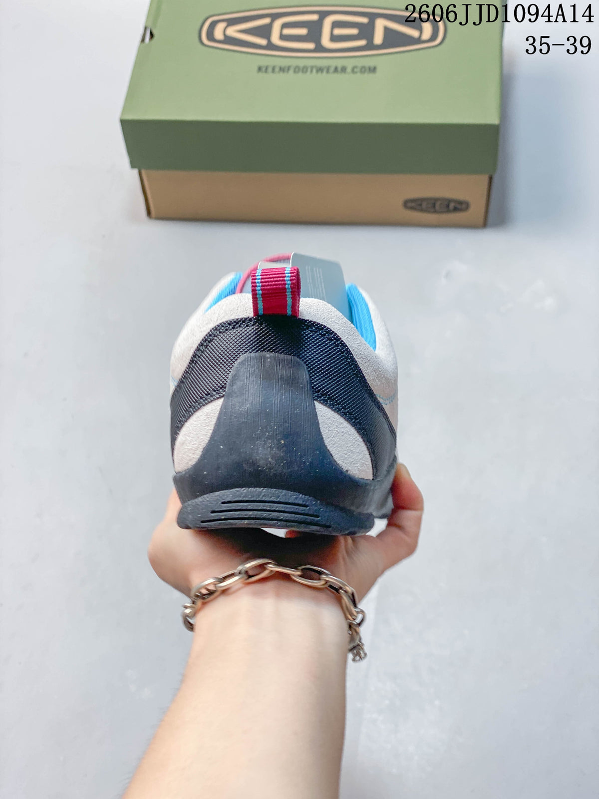 KEEN Jasper Low-Top Outdoor Sneakers, Gray Pink Blue, 1022266