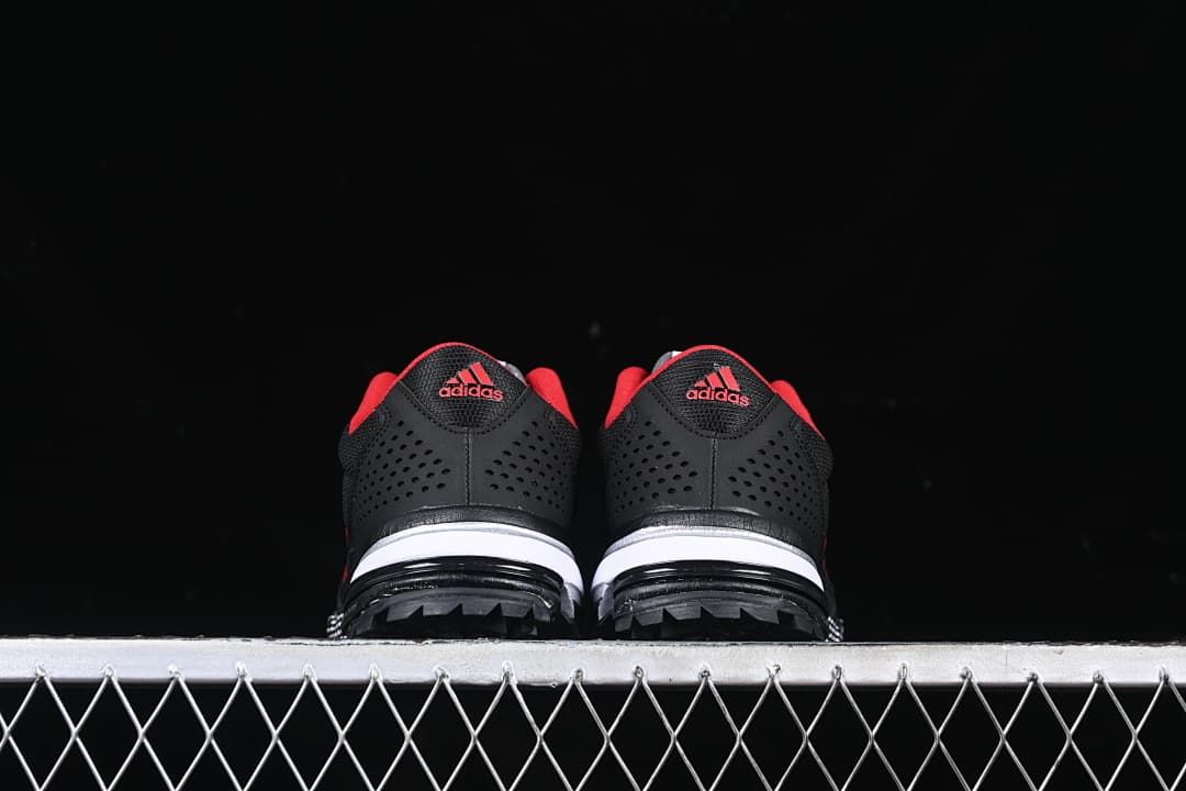 Adidas AC8592 Black and Red Mesh Lifestyle Sneakers