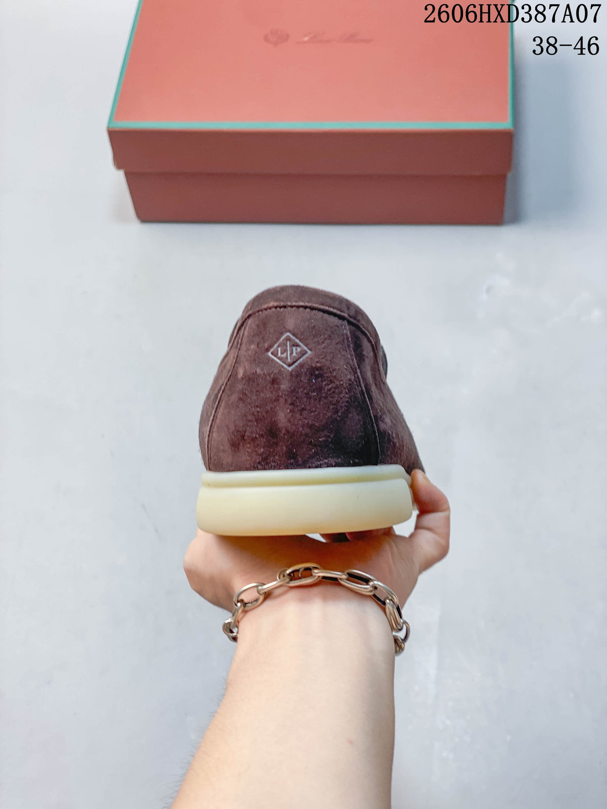 Stella McCartney Brown Suede-Style Penny Loafers