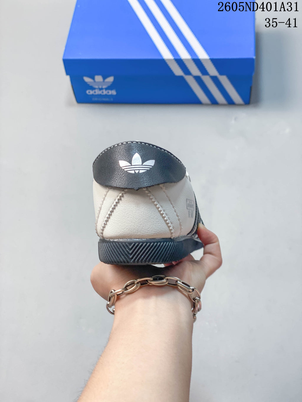 Adidas Samba Vegan OG Low-Top Sneakers, White and Gray