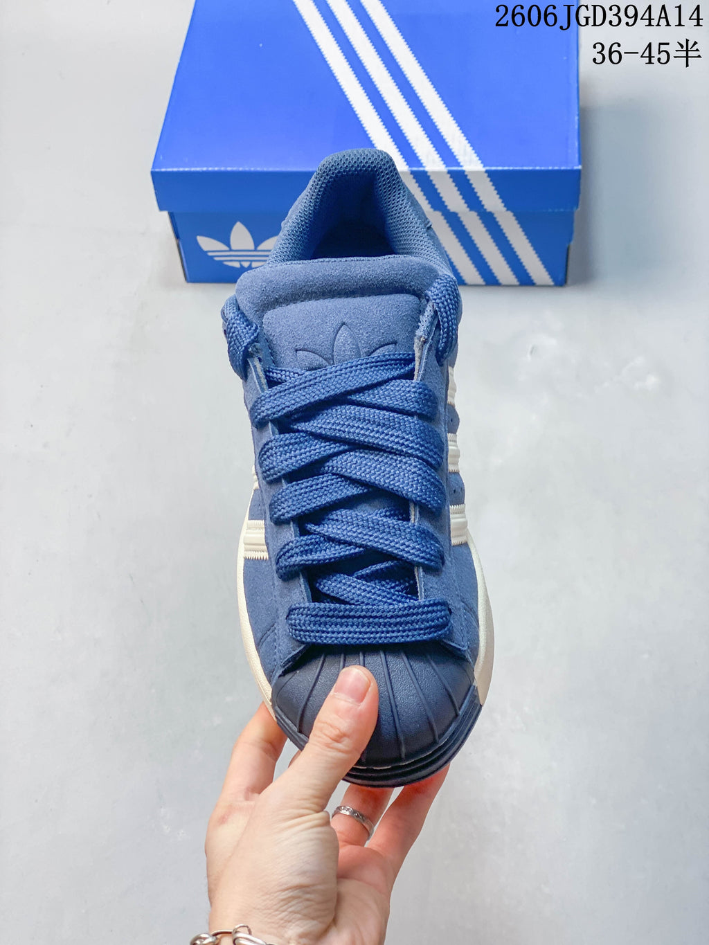 Adidas Originals Superstar Blue Low-Top Sneakers ID6251