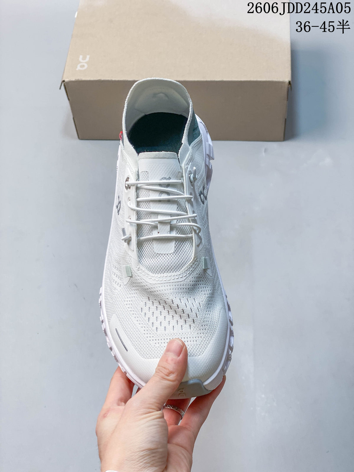 On Cloud 6 Coast White Low-Top Running Shoes 06JDD245A05