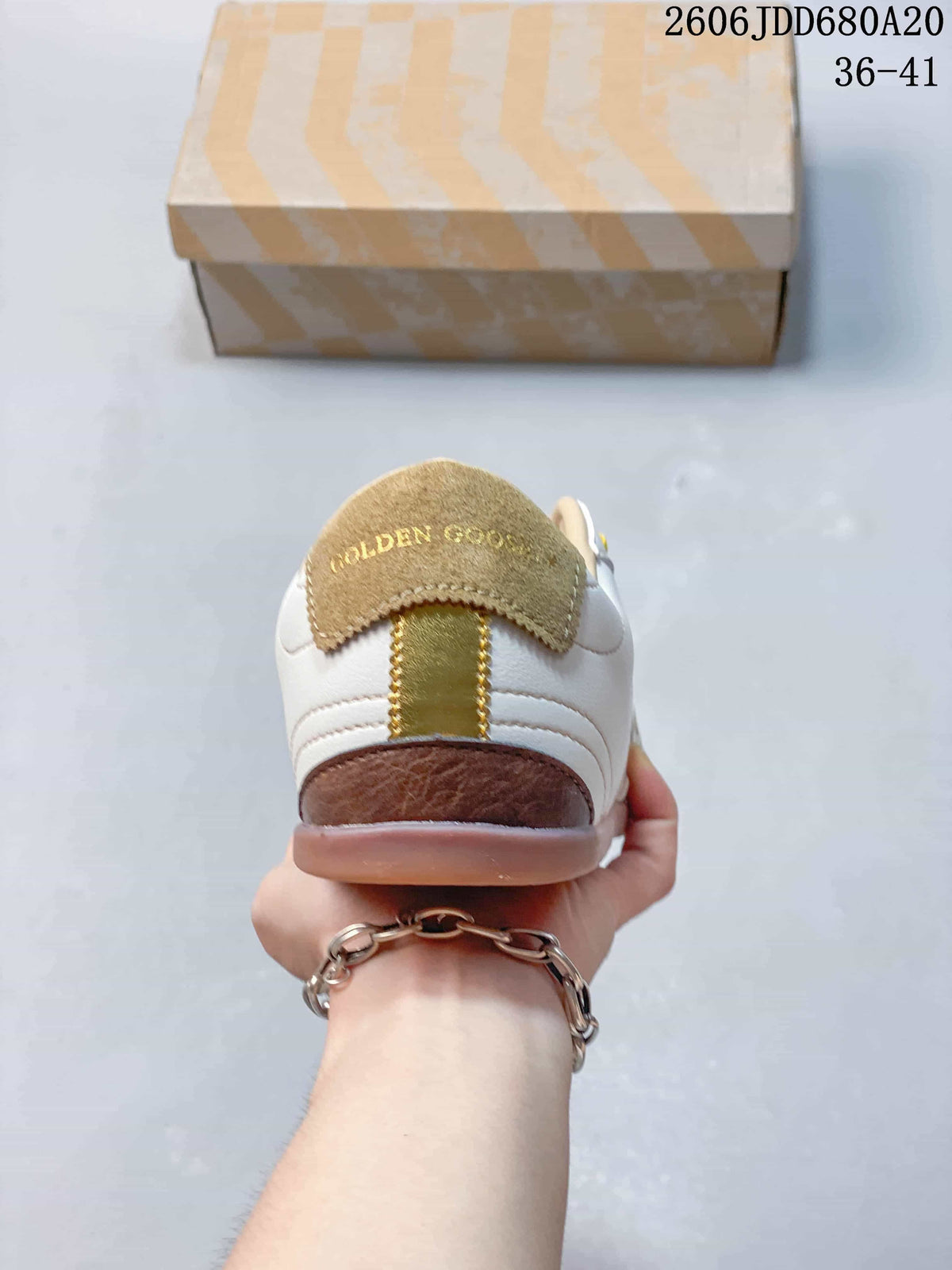 Golden Goose Super-Star Low-Top Sneakers White Gold