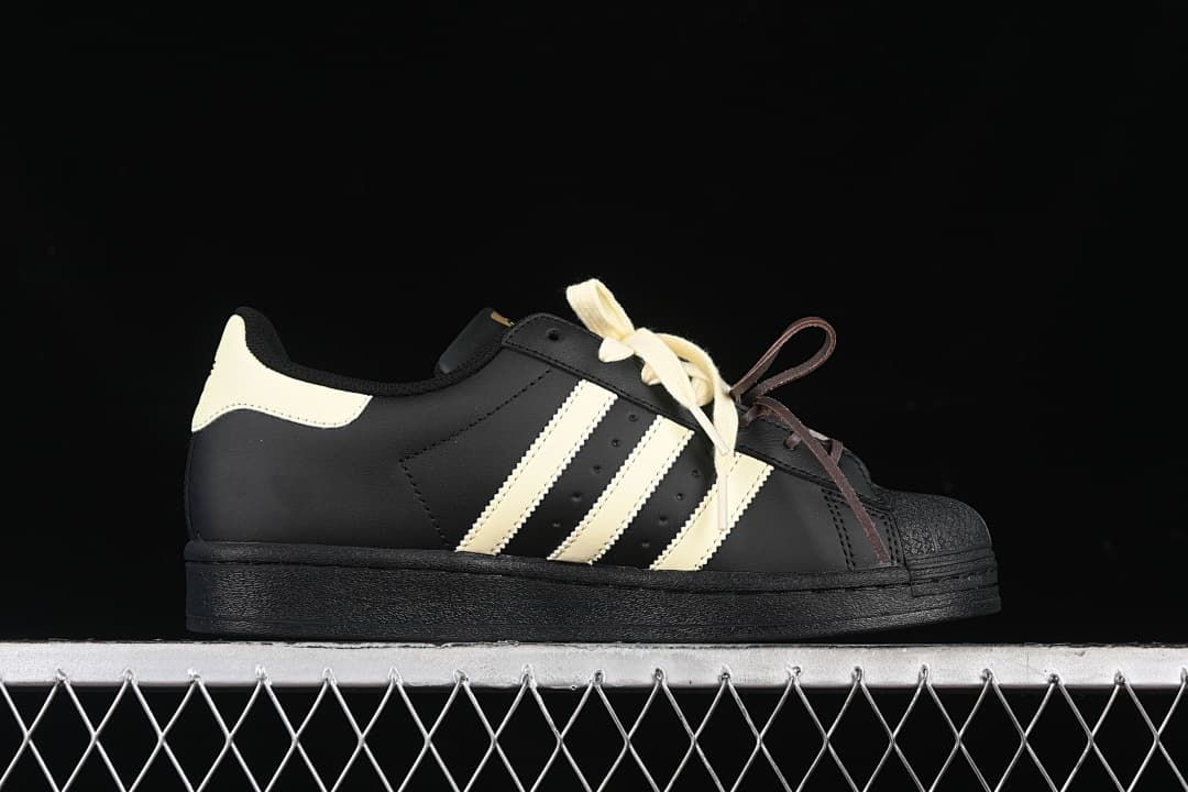 adidas Superstar EG4959 Black and Cream Sneakers