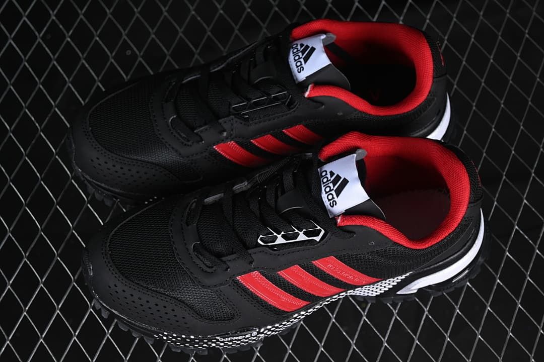 Adidas AC8592 Black and Red Mesh Lifestyle Sneakers