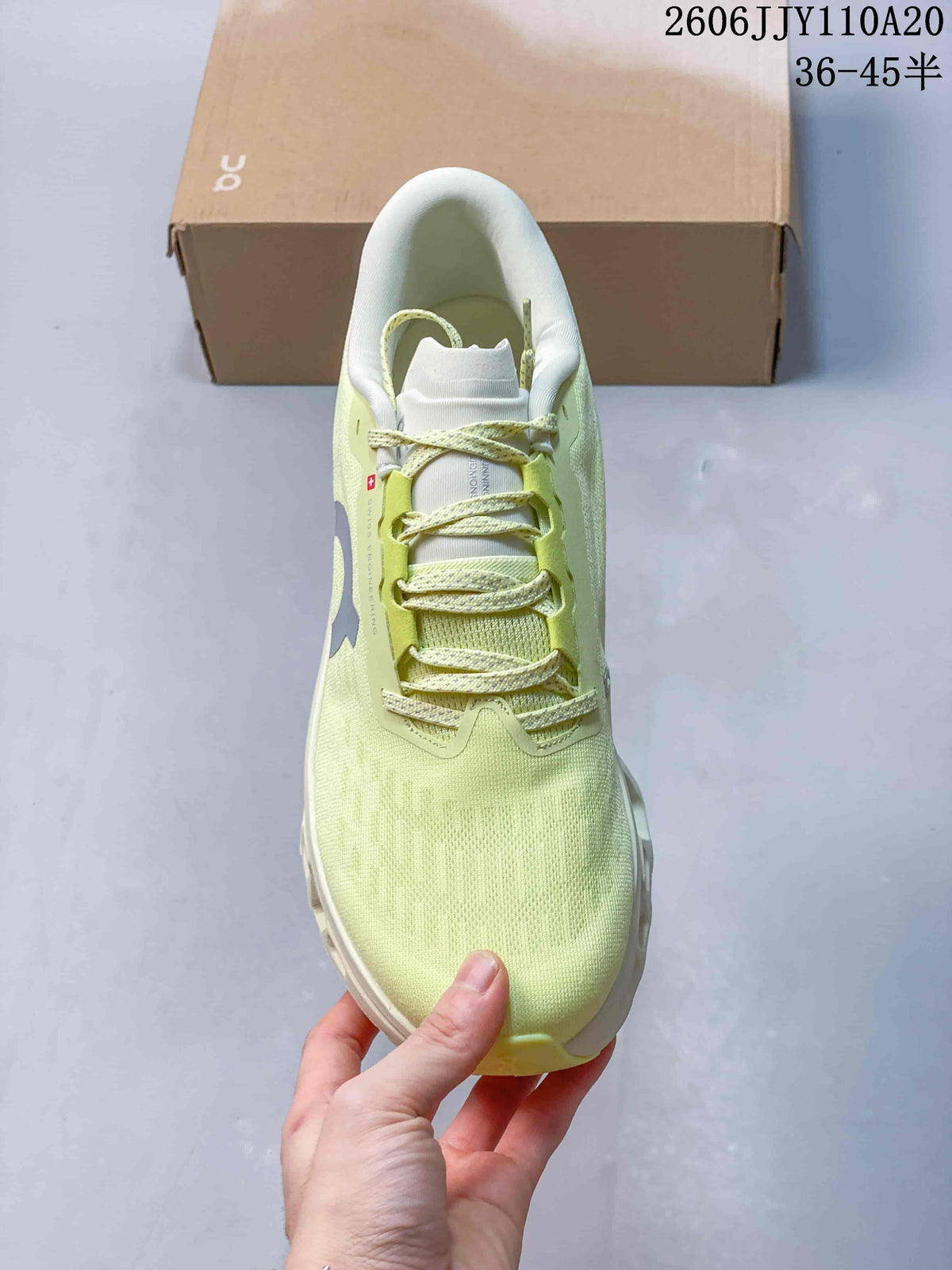 On Cloudmonster 3 Running Shoes in Pale Yellow