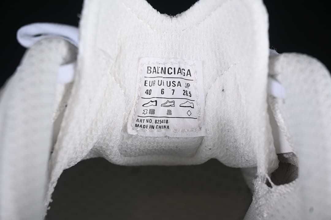 Balenciaga Monday Low-Top Lace-Up Sneakers, White