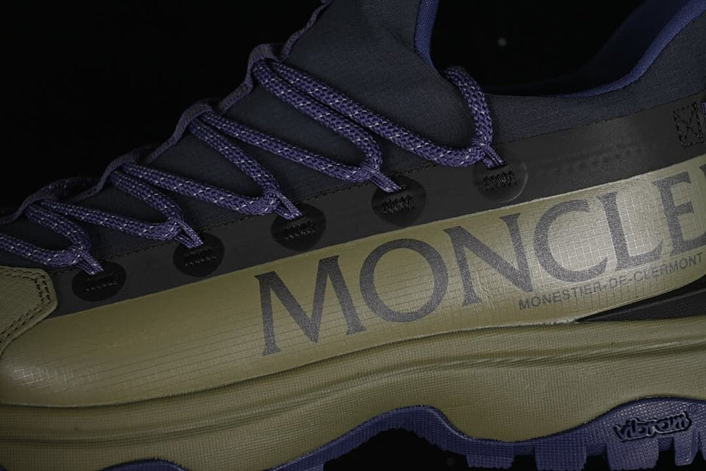 Moncler Trailgrip Lite2 Outdoor Sneakers, Olive and Purple