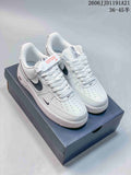 Nike Air Force 1 Low White Black Reflective Sneakers