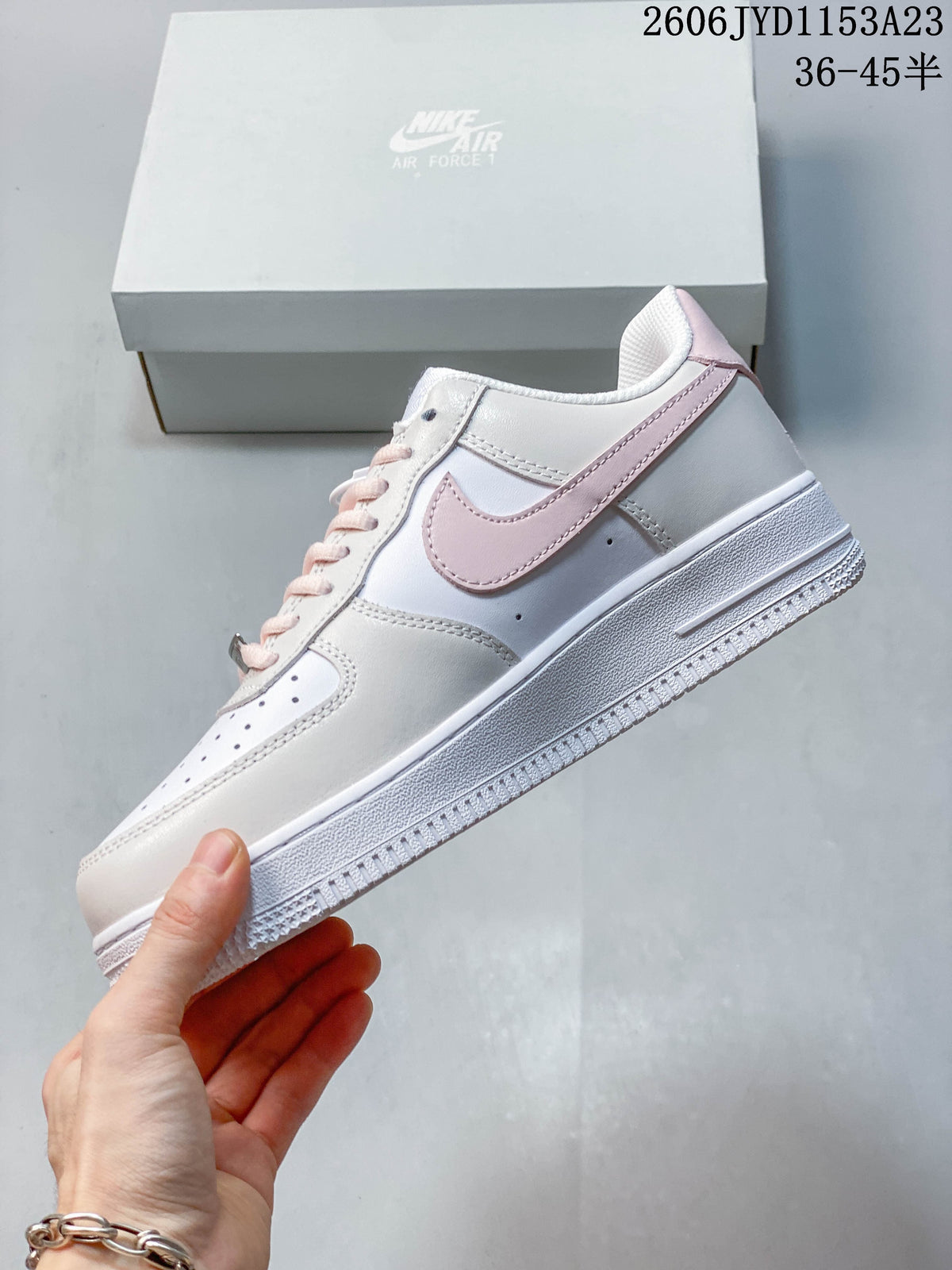 Nike Air Force 1 Low Sneakers White Pink
