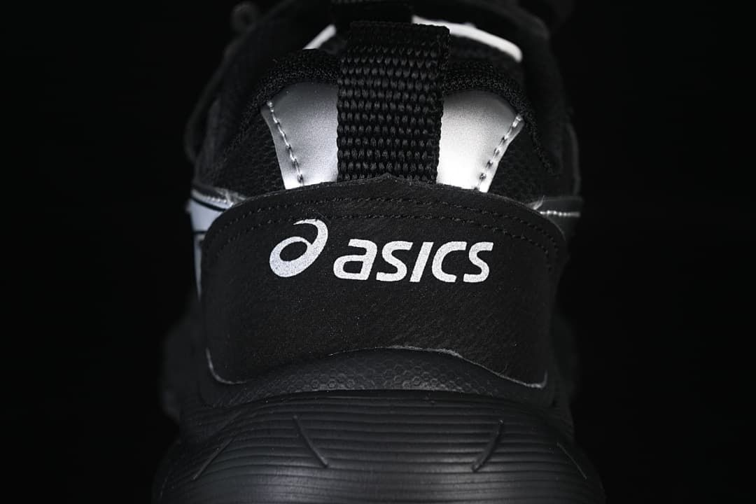 ASICS Kids' Black Sneakers with Silver Accents
