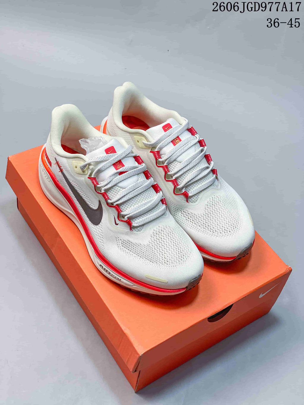 Nike Air Zoom Pegasus 41 Running Shoes White Red FZ5056-887