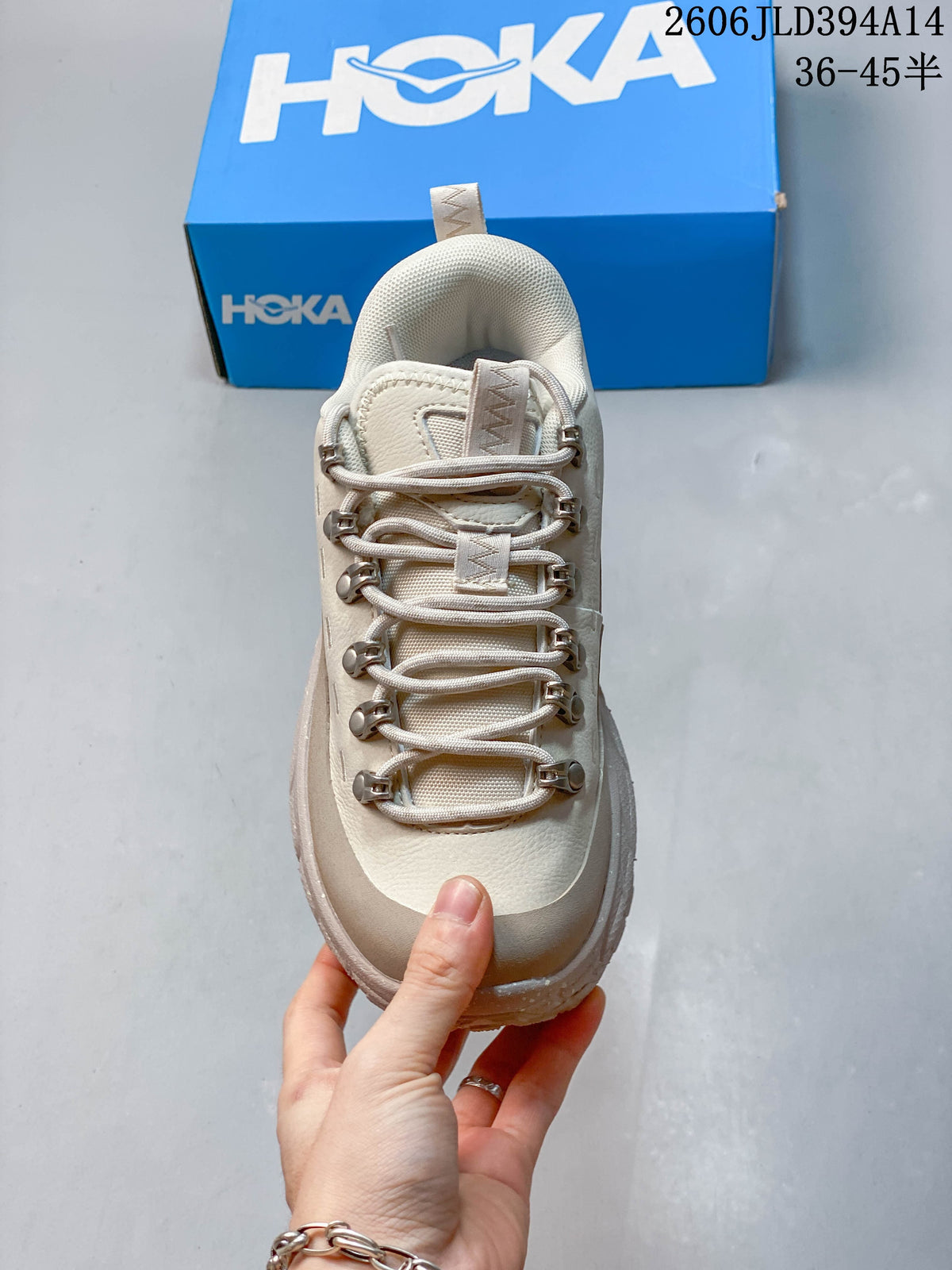 HOKA Tor Summit Low-Top Sneakers in Cream