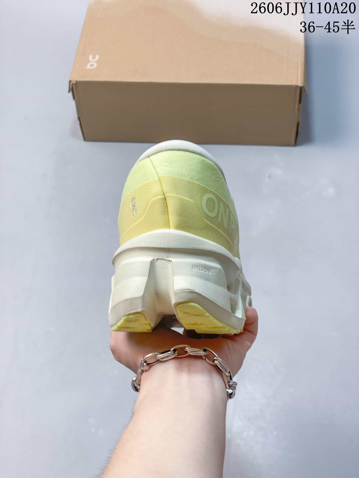 On Cloudmonster 3 Running Shoes – Pale Yellow
