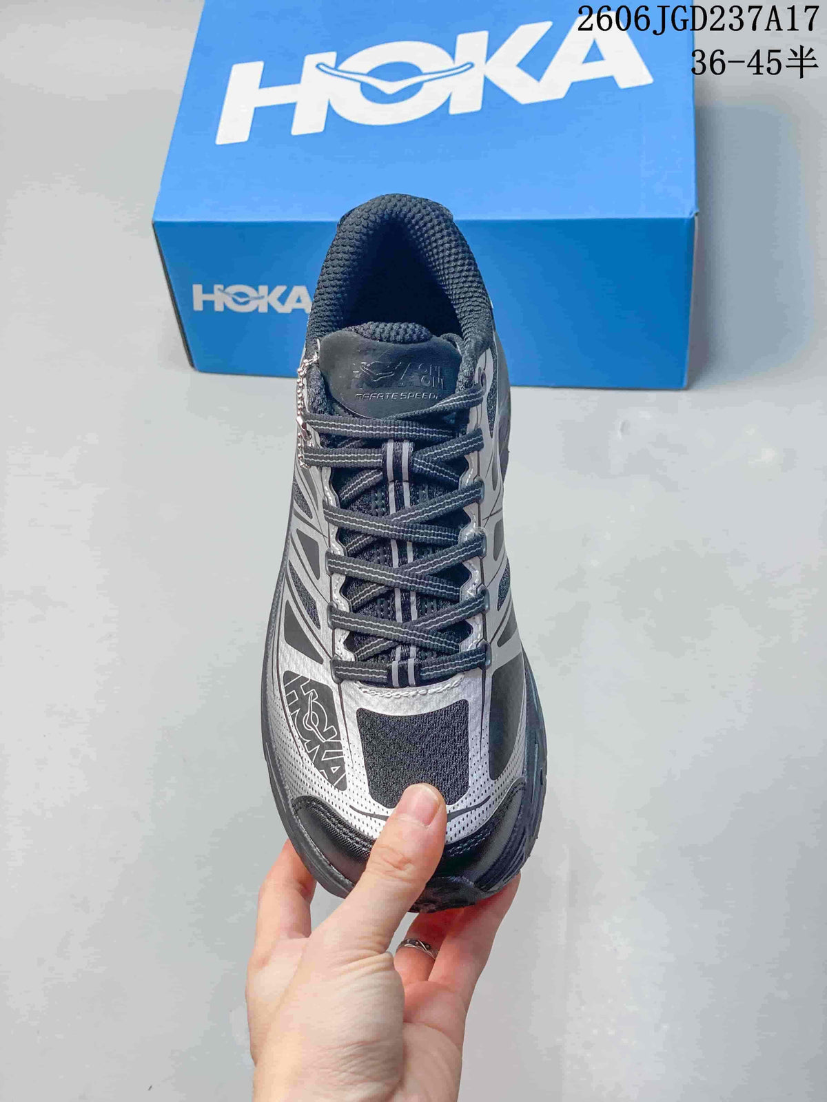 HOKA U Mafate Speed 2 Trail Running Shoes, Silver Grey