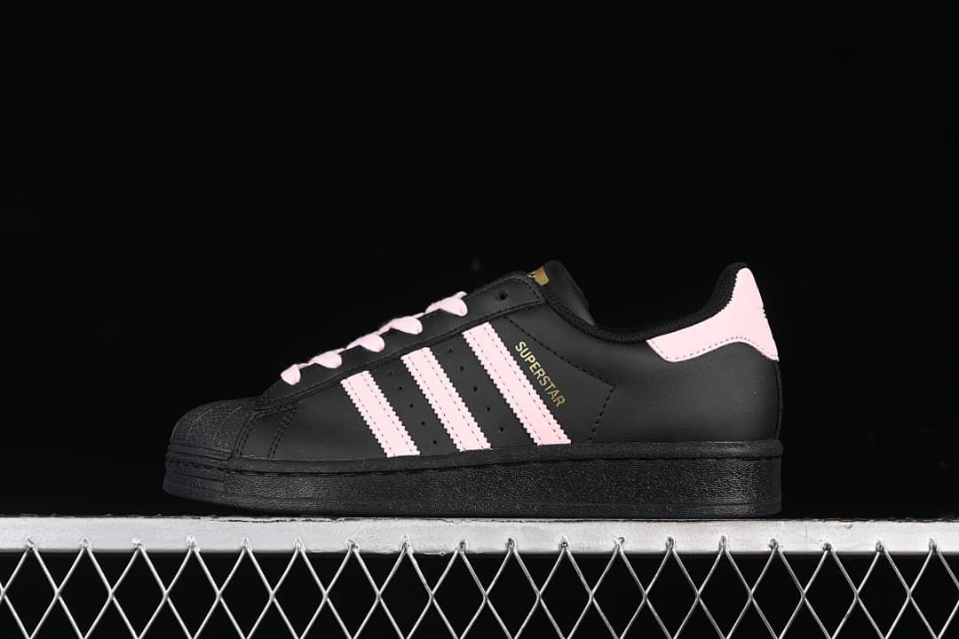 adidas Superstar EG4959 Black and Pink Sneakers
