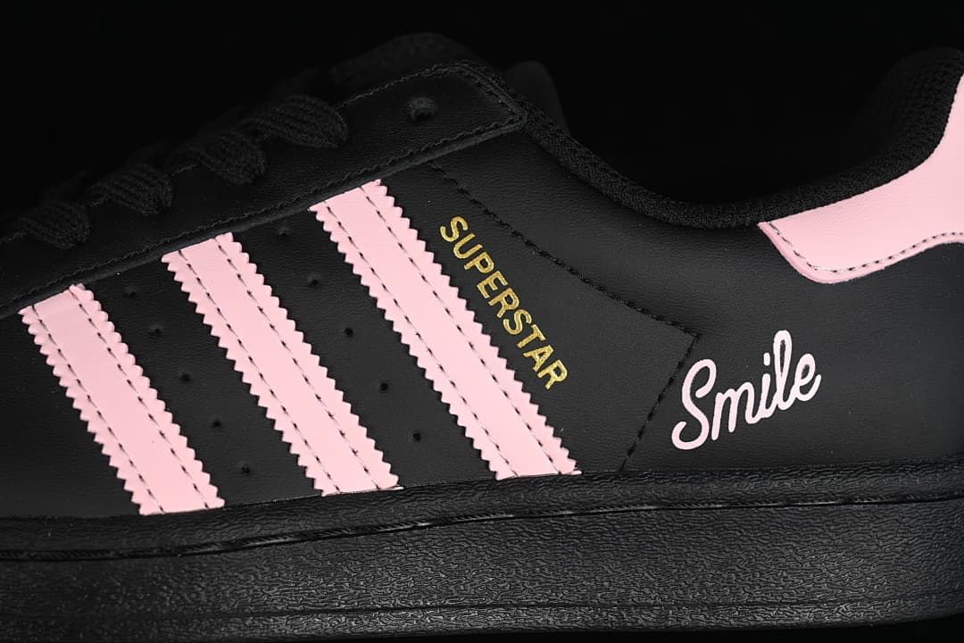 Adidas Superstar EG4959 Black and Pink Sneakers