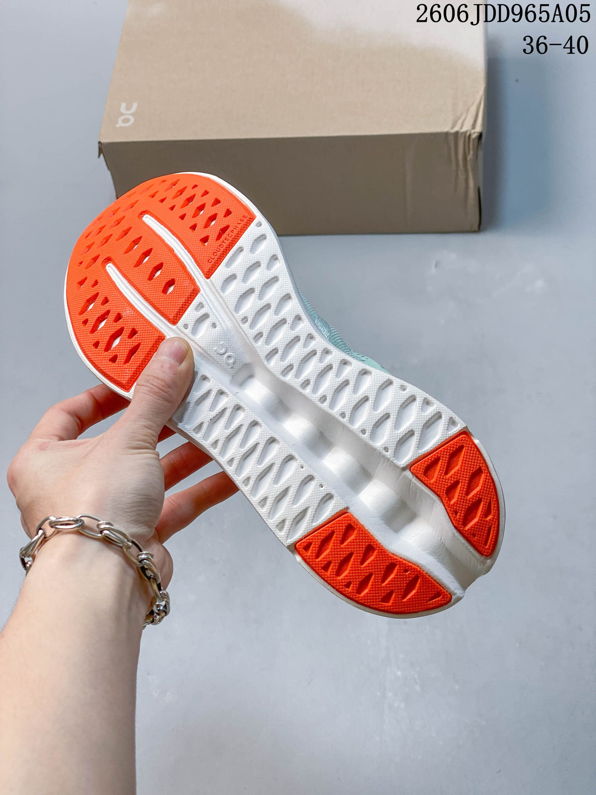 On Cloudsurfer Trail Running Shoes – Mint and Orange