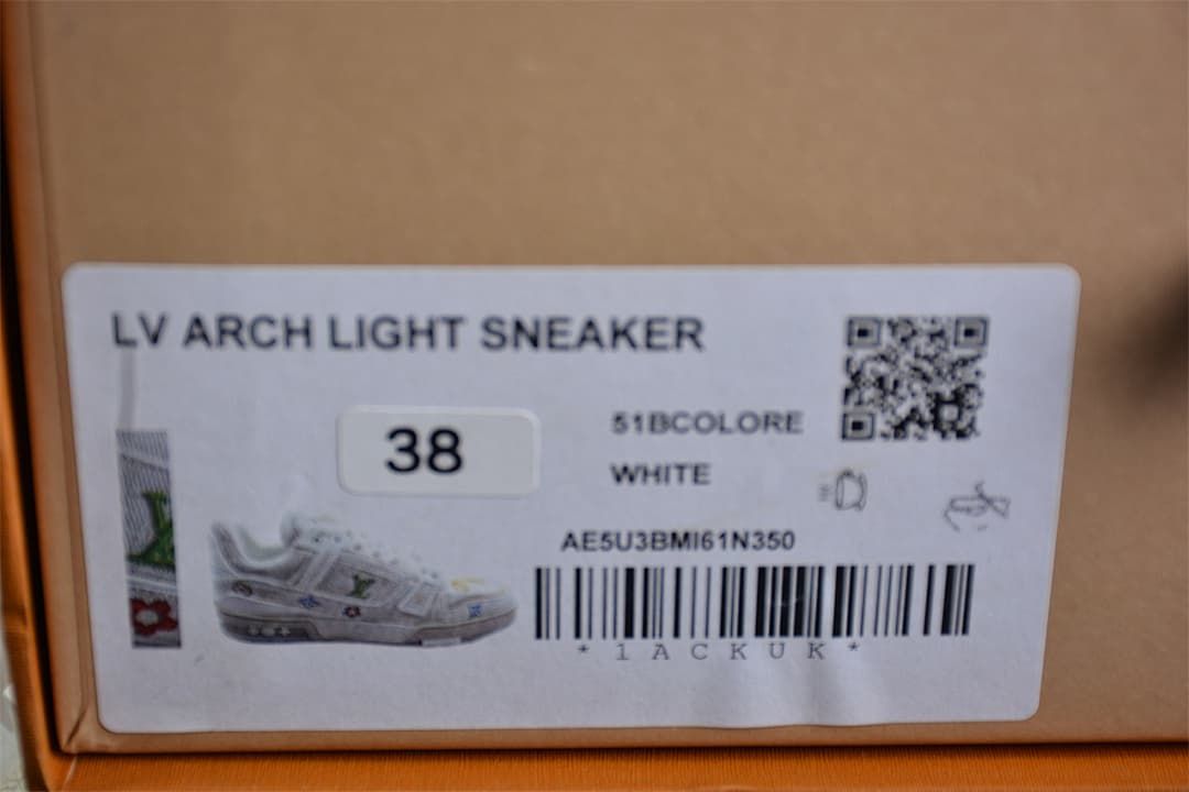 Louis Vuitton Archlight Sneakers, White with Multicolor Motifs
