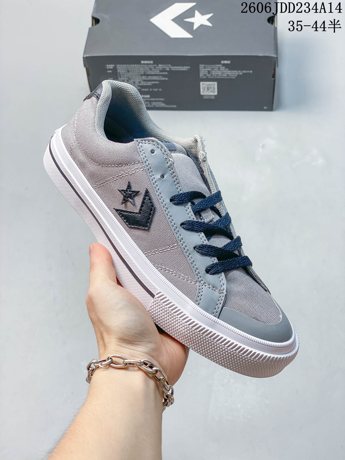 Converse Sport Casual Low-Top Sneakers in Gray and Navy