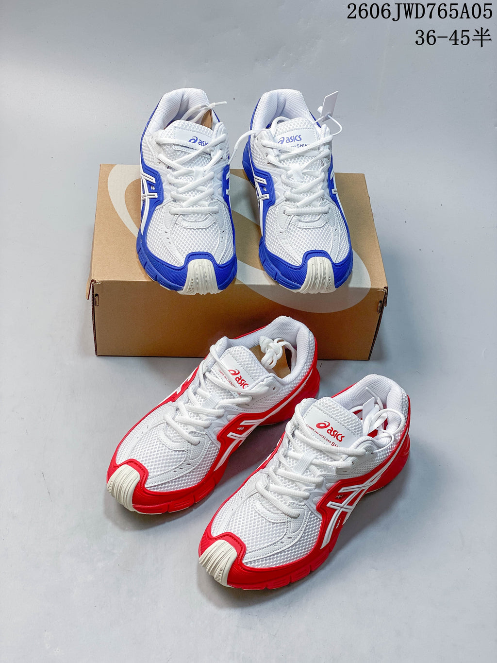 ASICS Gel-TRUCK Sneakers White and Blue or Red
