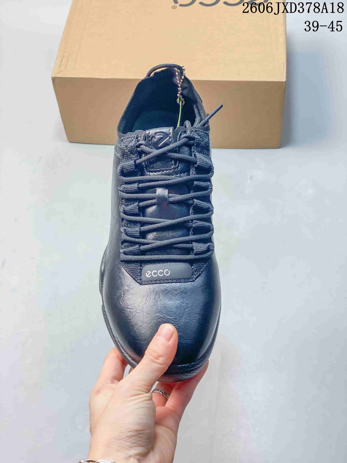 ECCO BIOM 800424 Men’s Black Lace-Up Sneakers