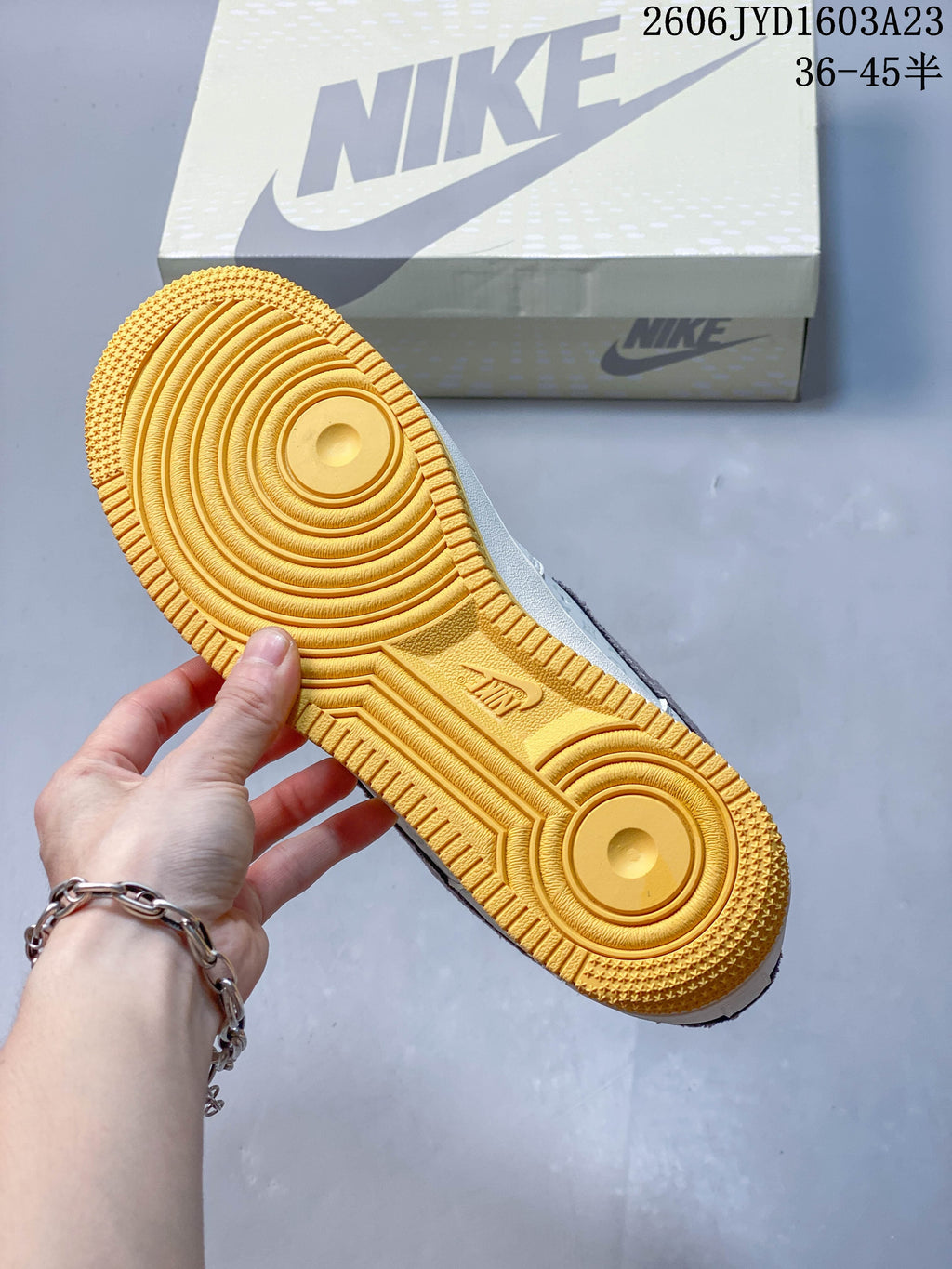 Nike Air Force 1 ’07 Low Cream and Mauve Gum Sole