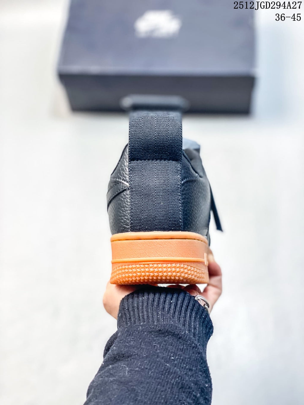 Nike Air Force 1 Utility BHM QS Low-Top Sneakers Black Orange