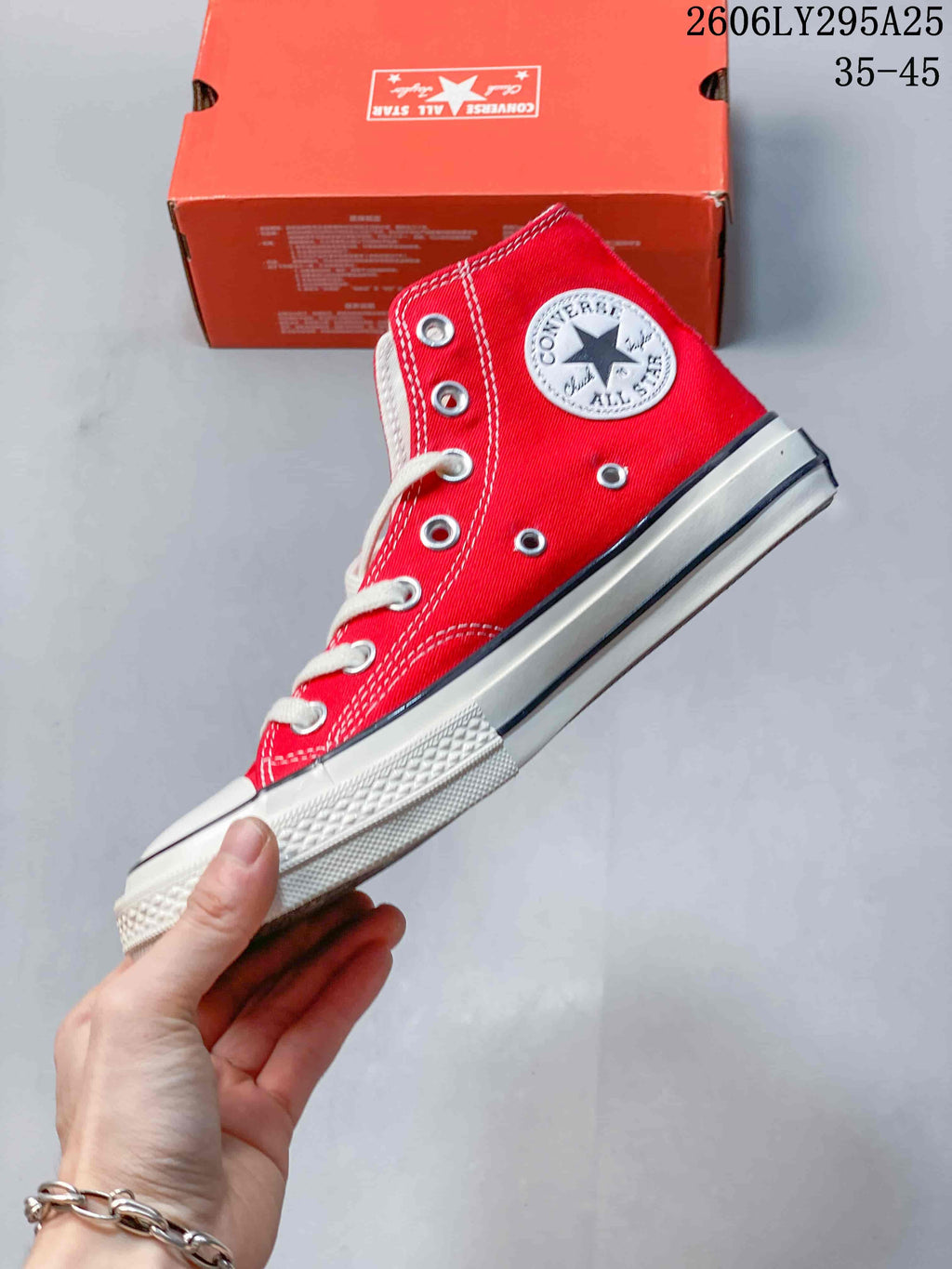Converse Chuck Taylor All Star High-Top Sneakers, Red