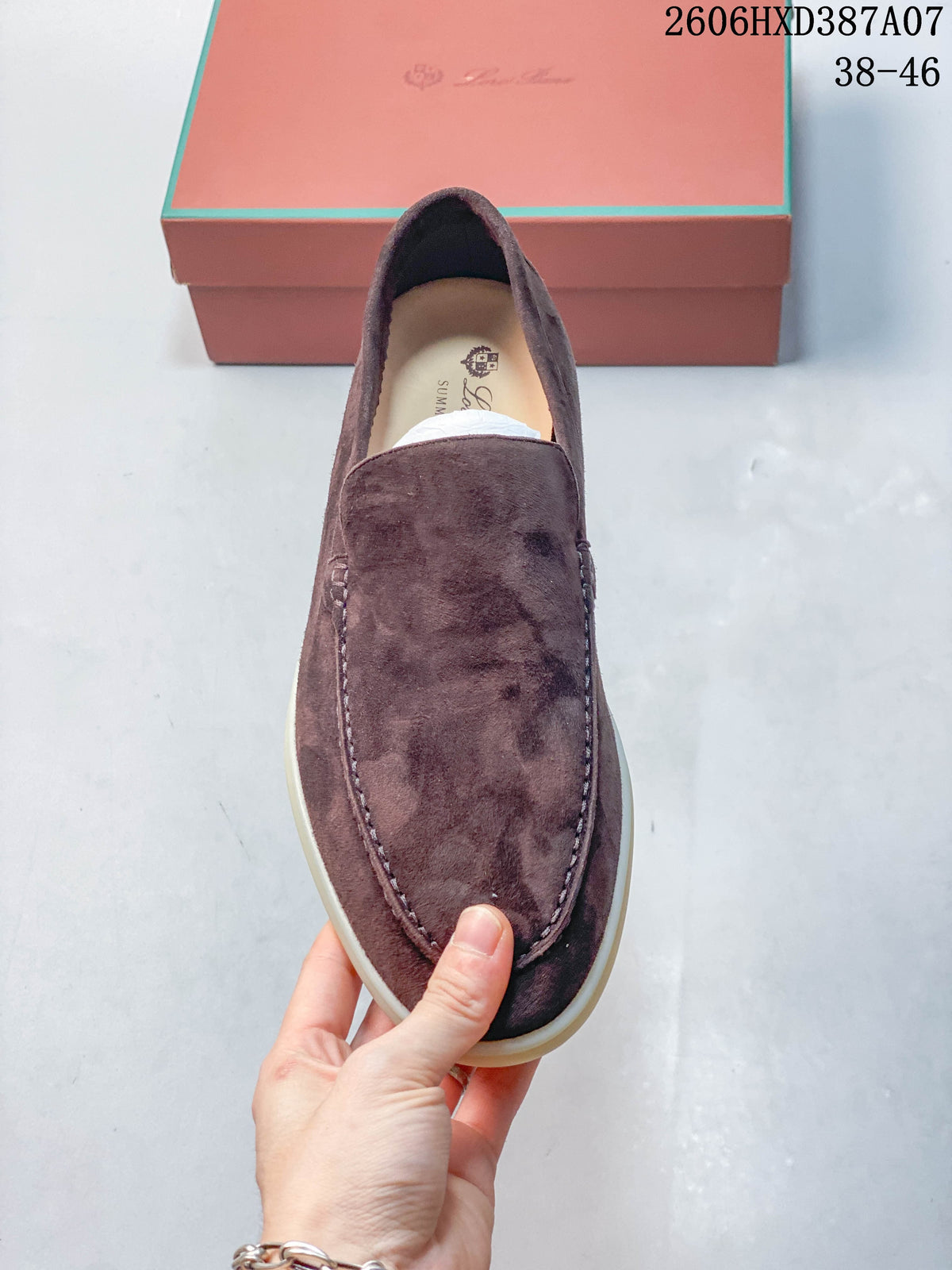 Stella McCartney Brown Suede-Style Penny Loafers
