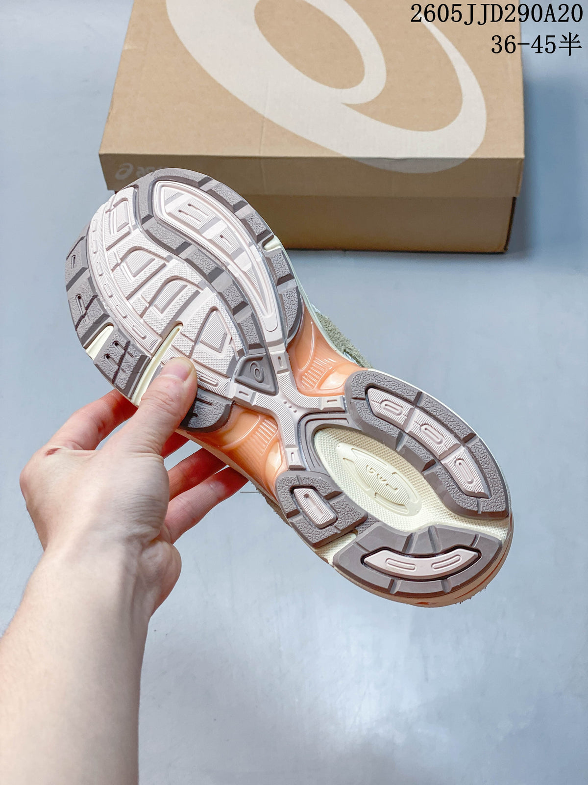 ASICS GEL-1130 Retro Running Sneakers in Cream and Taupe