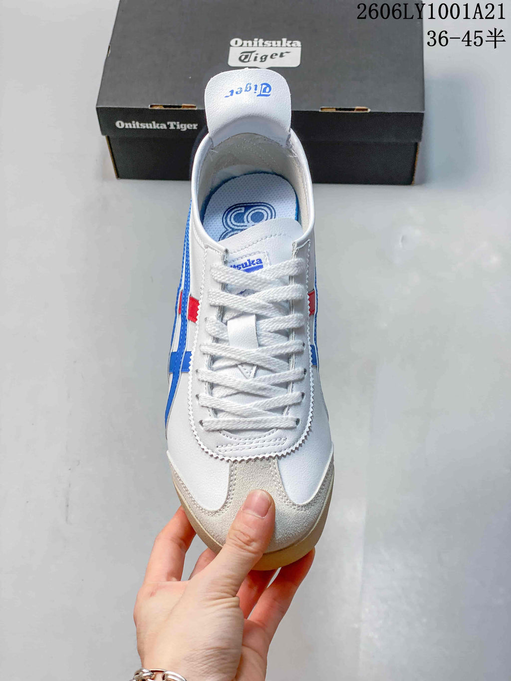 Onitsuka Tiger Mexico 66 White Blue Red Sneakers 06LY1001A