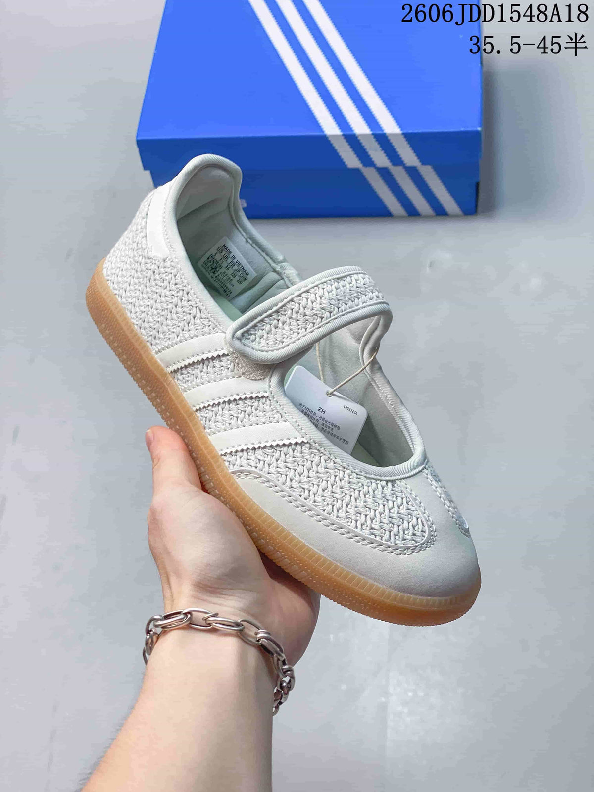 Adidas Samba Jane White Mary Jane Sneakers