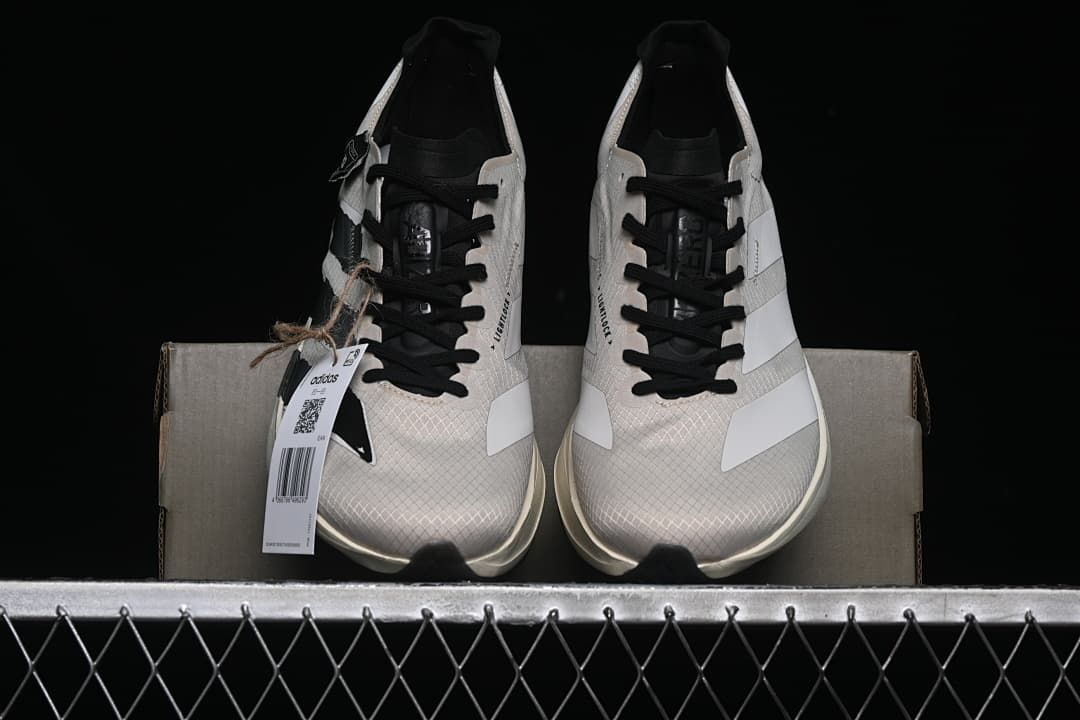 Y-3 Adizero Adios 4M Running Shoes Beige Black JR6656