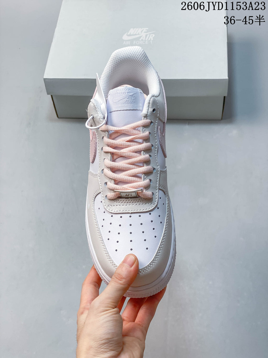 Nike Air Force 1 Low Sneakers White Pink