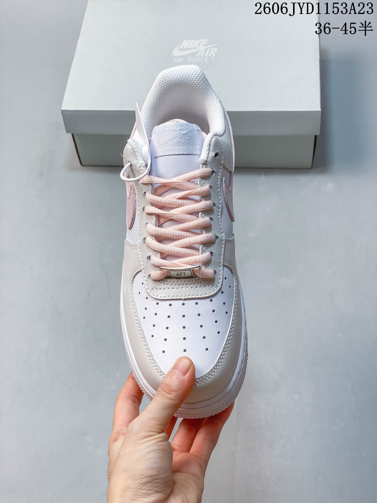 Nike Air Force 1 Low Sneakers White Pink
