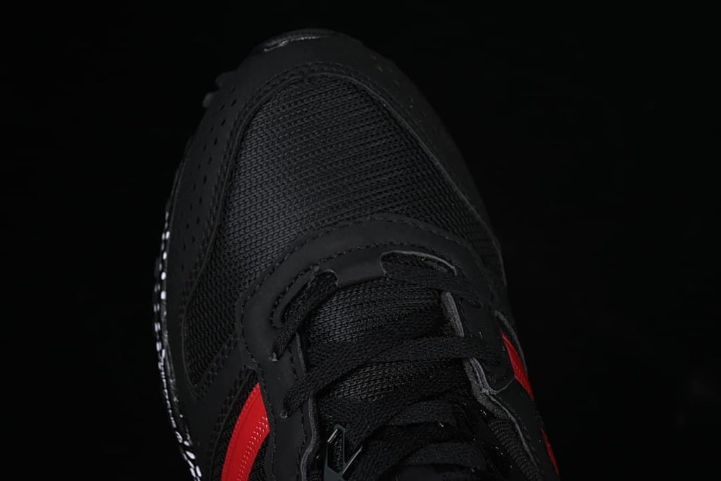 Adidas AC8592 Black and Red Mesh Lifestyle Sneakers