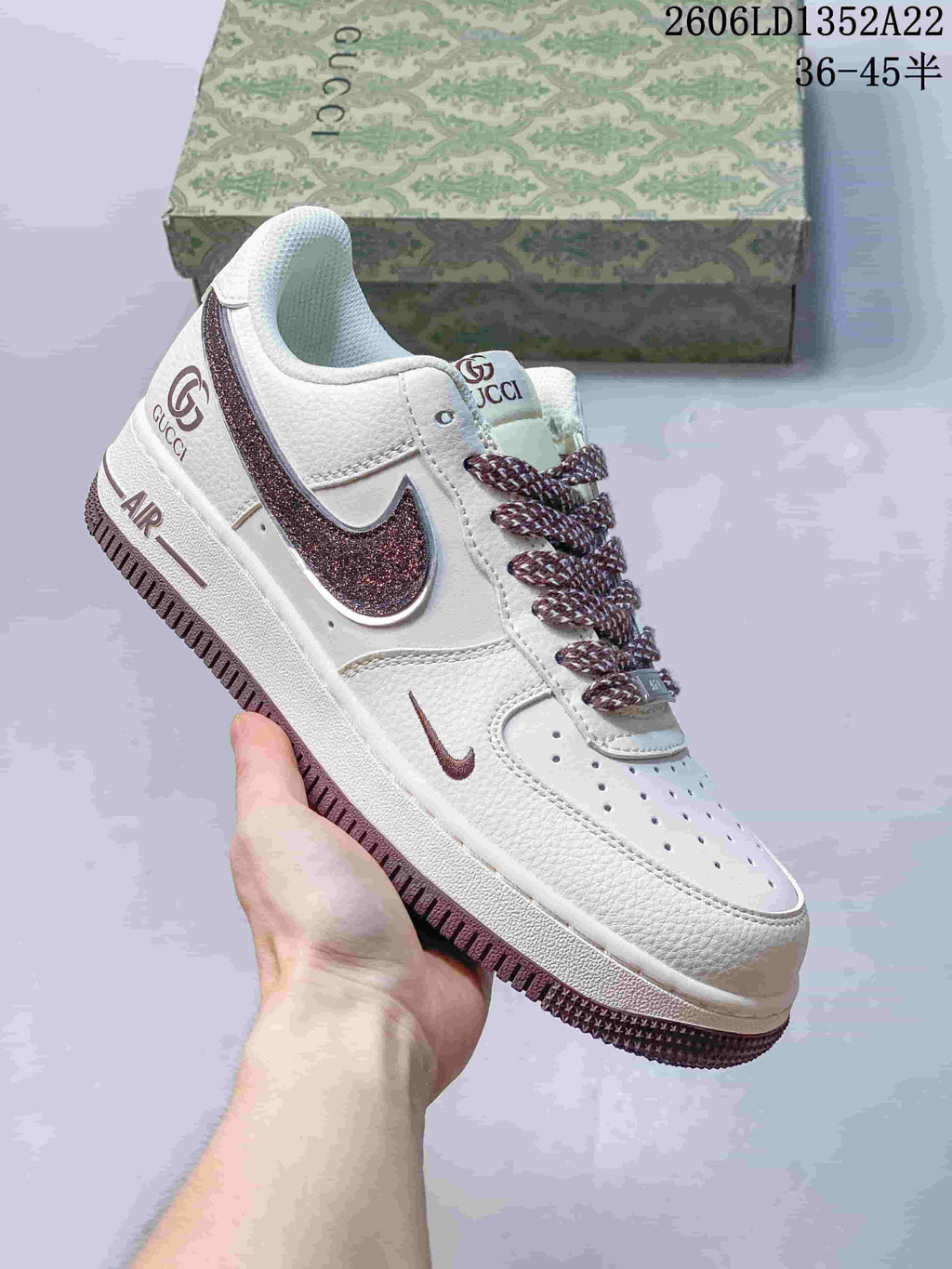 Nike Air Force 1 Low Daisy Swoosh Sneakers