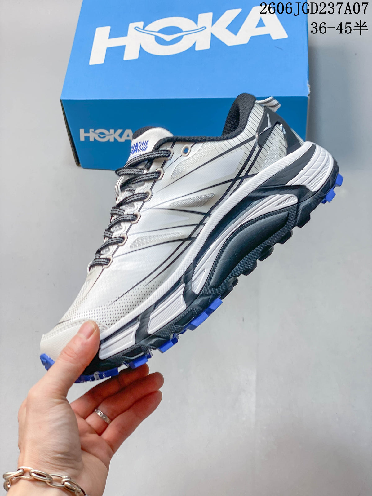HOKA Mafate Speed 2 Trail Running Shoes White Blue