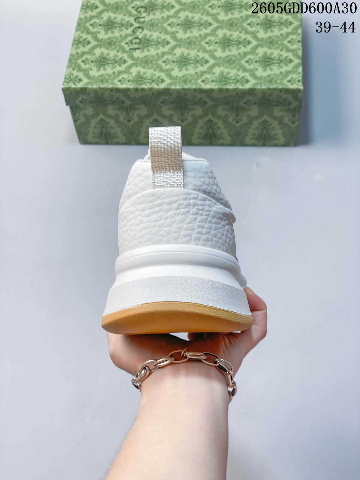 Gucci Screener GG Low-Top Sneakers, White Multicolor